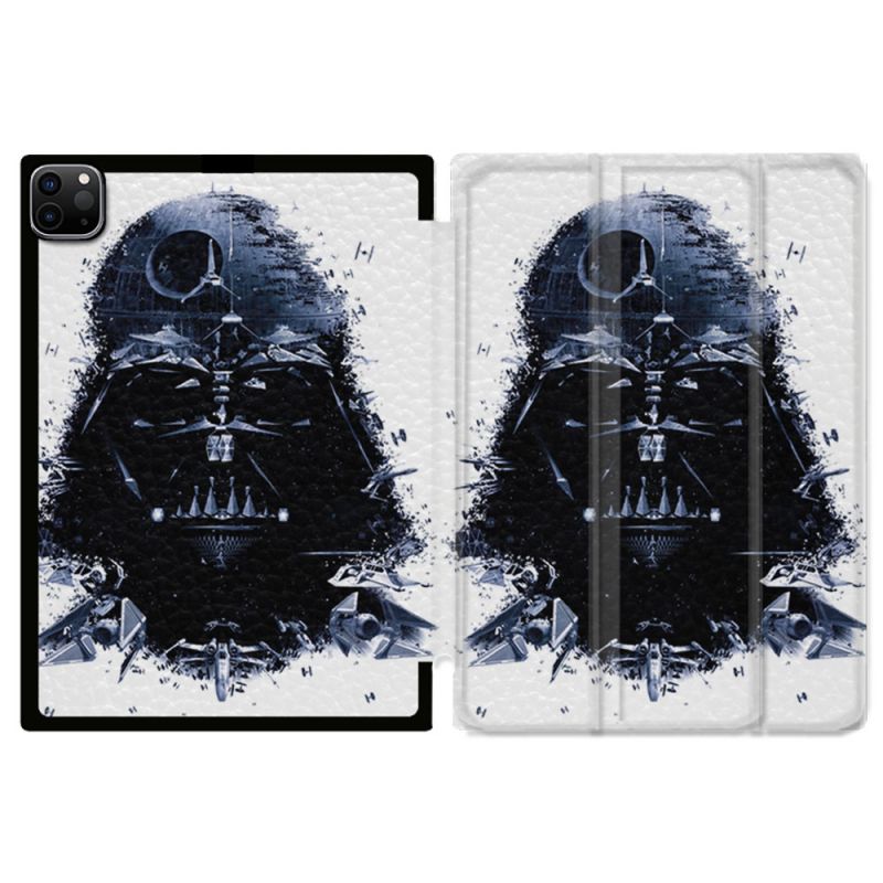 Coque Renforcée Pour Ipad Pro 11 M4 2024 Star Wars - Dark Vador Blanc