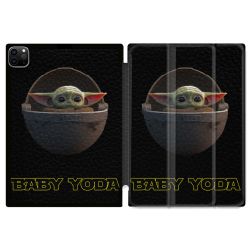 Coque Renforcée Pour Ipad Pro 11 M4 2024 Star Wars - Yoda bebe noir