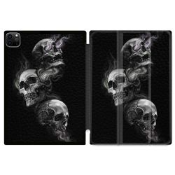 Coque Renforcée Pour Ipad Pro 11 M4 2024 Tete de Mort Triple