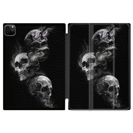 Coque Renforcée Pour Ipad Pro 11 M4 2024 Tete de Mort Triple
