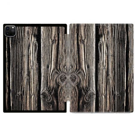 Coque Renforcée Pour Ipad Pro 11 M4 2024 Texture Bois