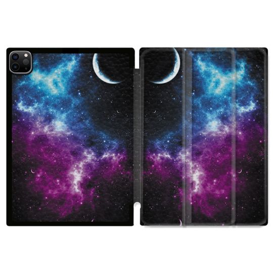 Coque Renforcée Pour Ipad Pro 11 M4 2024 Univers Bleu Violet