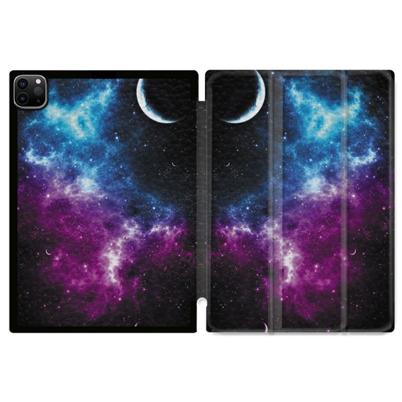 Coque Renforcée Pour Ipad Pro 11 M4 2024 Univers Bleu Violet