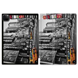 Coque Renforcée Pour Ipad Pro 11 M4 2024 Voyage Amerique USA New York Taxi