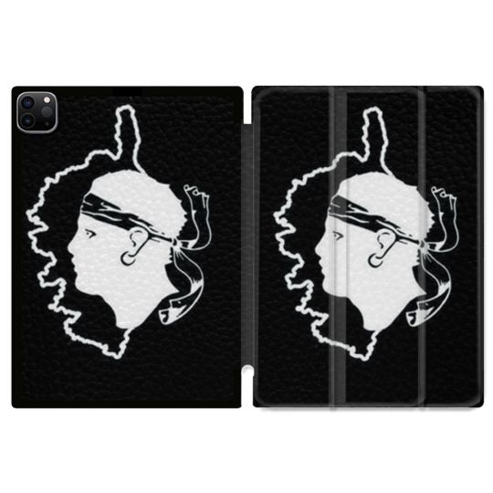 Coque Renforcée Pour Ipad Pro 11 M4 2024 Voyage Corse Noir
