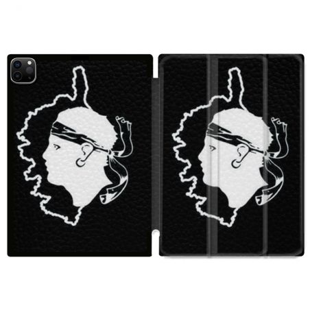 Coque Renforcée Pour Ipad Pro 11 M4 2024 Voyage Corse Noir