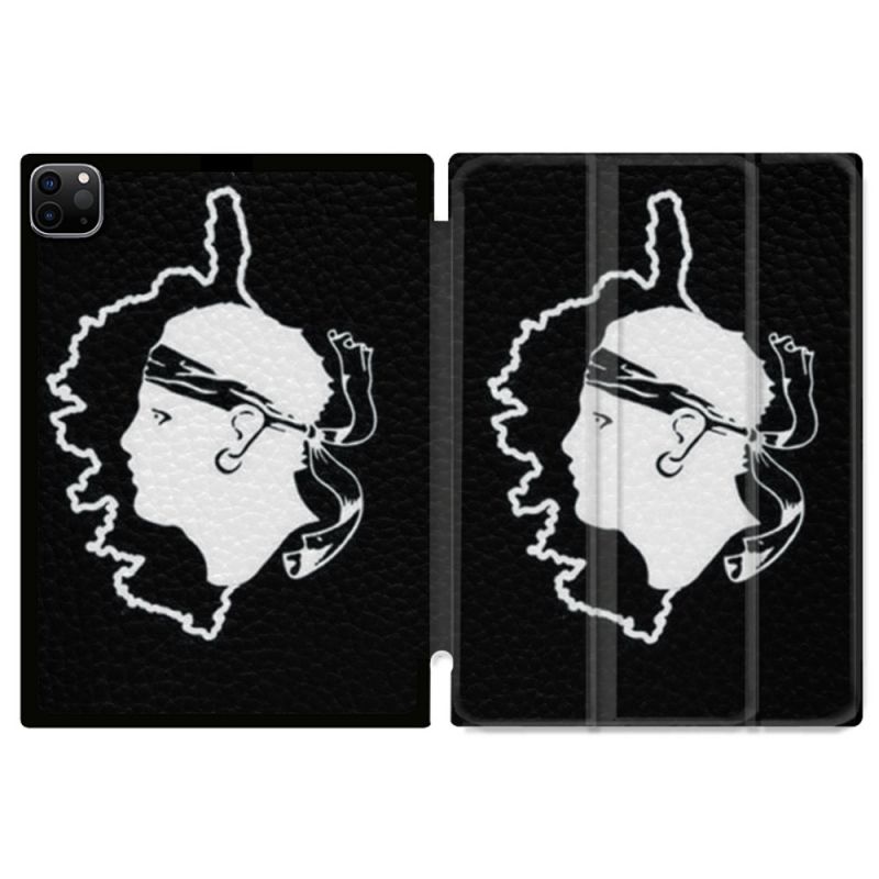 Coque Renforcée Pour Ipad Pro 11 M4 2024 Voyage Corse Noir