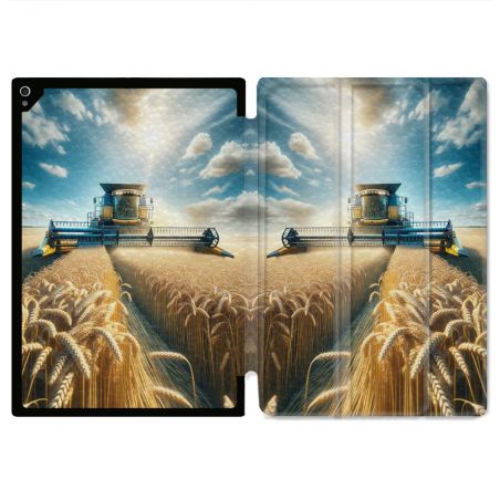Coque Renforcée Pour Ipad Air 11 M2 2024 Agriculture Moissonneuse Blé