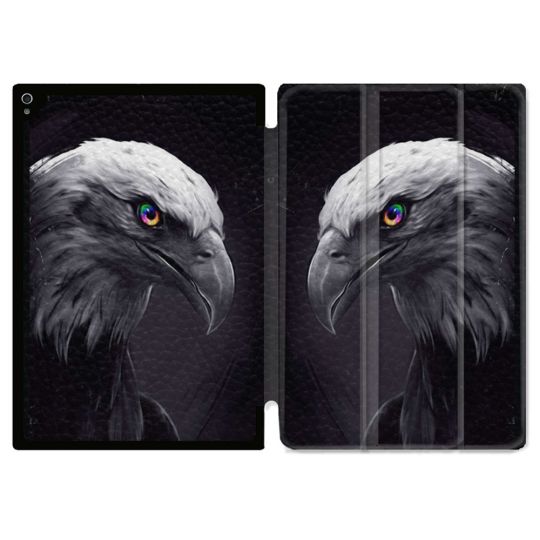 Coque Renforcée Pour Ipad Air 11 M2 2024 Animal Aigle Royal Noir