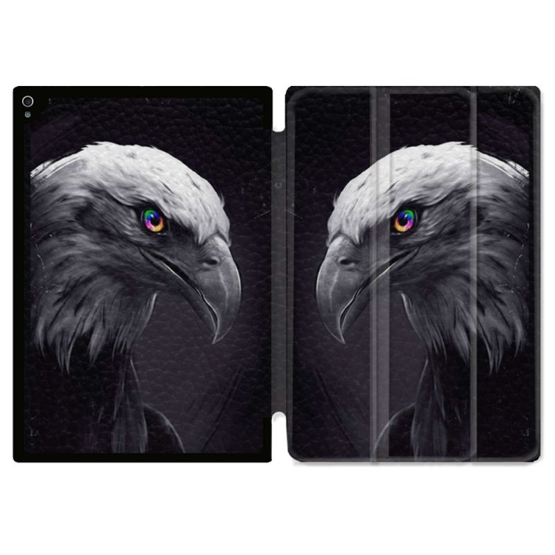 Coque Renforcée Pour Ipad Air 11 M2 2024 Animal Aigle Royal Noir