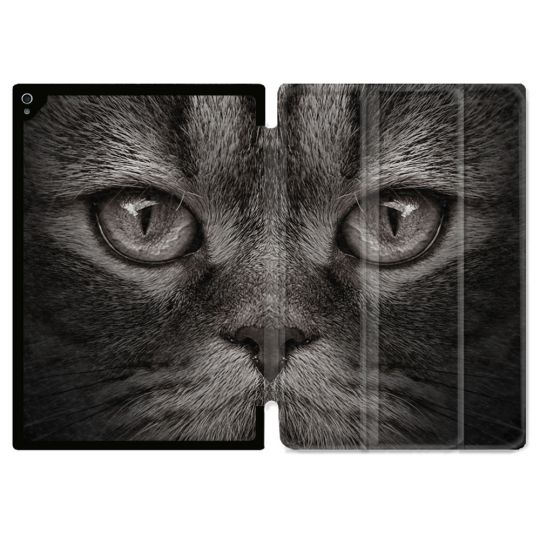 Coque Renforcée Pour Ipad Air 11 M2 2024 Animal Chat Gris