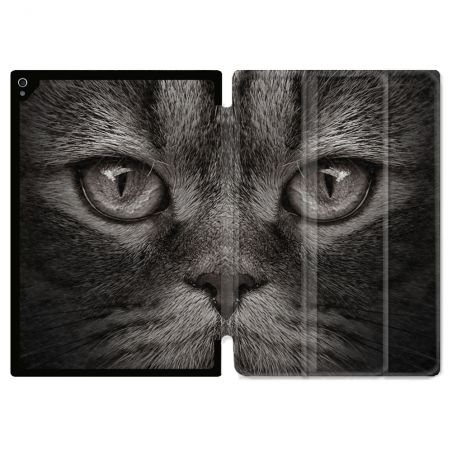 Coque Renforcée Pour Ipad Air 11 M2 2024 Animal Chat Gris