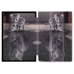 Coque Renforcée Pour Ipad Air 11 M2 2024 Animal Chat Reflet