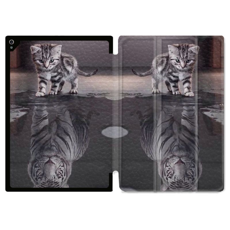 Coque Renforcée Pour Ipad Air 11 M2 2024 Animal Chat Reflet