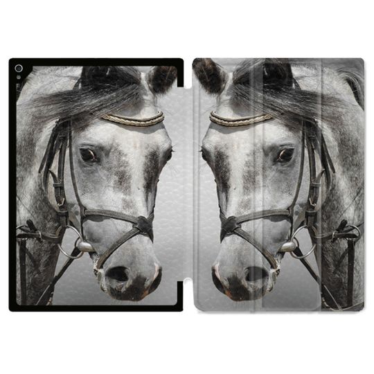 Coque Renforcée Pour Ipad Air 11 M2 2024 Animal Cheval Blanc