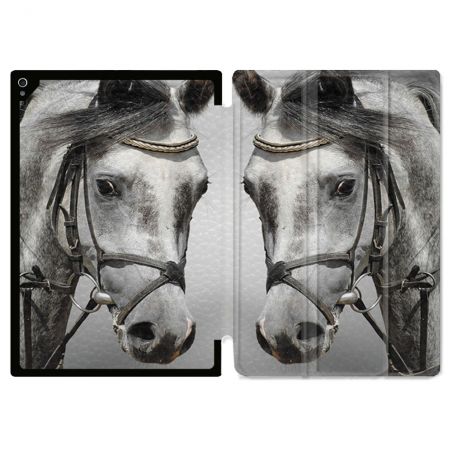 Coque Renforcée Pour Ipad Air 11 M2 2024 Animal Cheval Blanc