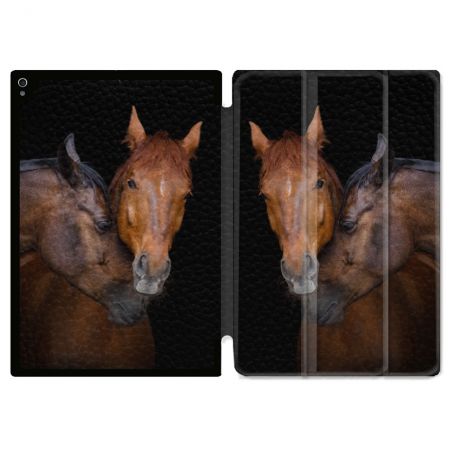 Coque Renforcée Pour Ipad Air 11 M2 2024 Animal Cheval Marron