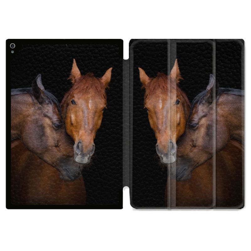 Coque Renforcée Pour Ipad Air 11 M2 2024 Animal Cheval Marron