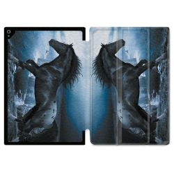 Coque Renforcée Pour Ipad Air 11 M2 2024 Animal Cheval Noir