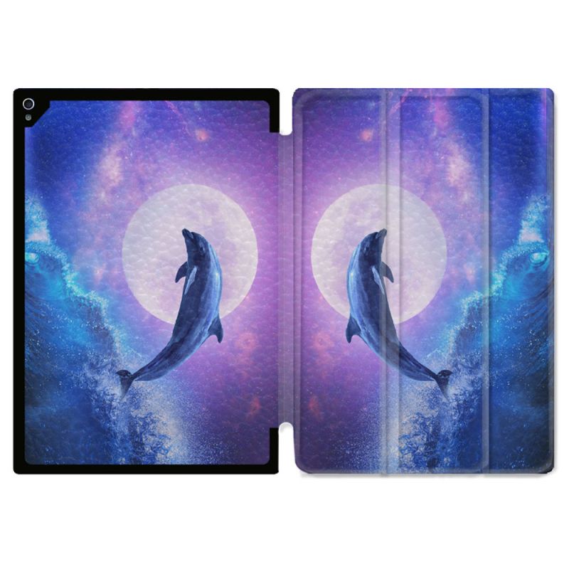 Coque Renforcée Pour Ipad Air 11 M2 2024 Animal Dauphin Vague