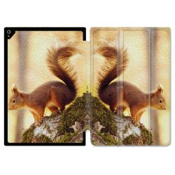 Coque Renforcée Pour Ipad Air 11 M2 2024 Animal Ecureuil Bois