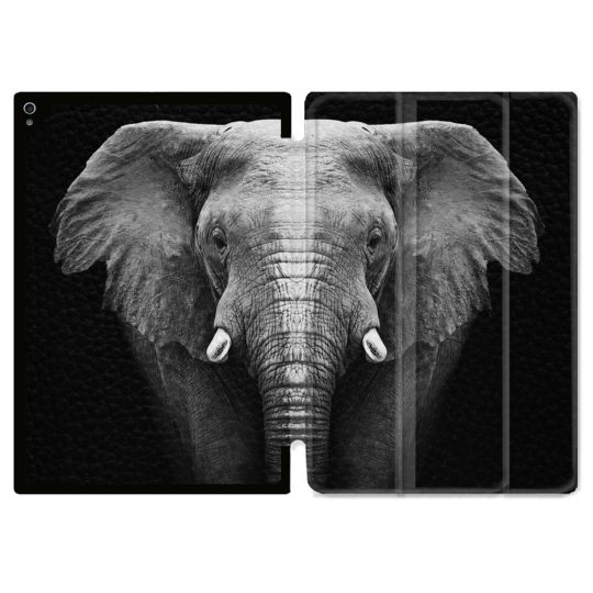 Coque Renforcée Pour Ipad Air 11 M2 2024 Animal Elephant Noir