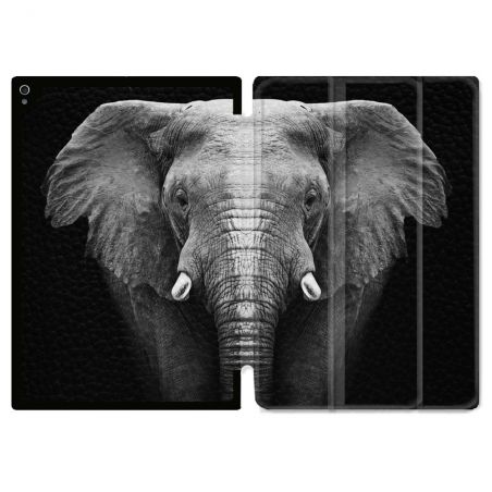 Coque Renforcée Pour Ipad Air 11 M2 2024 Animal Elephant Noir