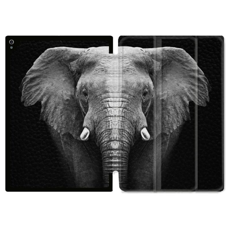 Coque Renforcée Pour Ipad Air 11 M2 2024 Animal Elephant Noir