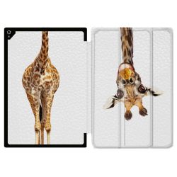 Coque Renforcée Pour Ipad Air 11 M2 2024 Animal Girafe Blanche