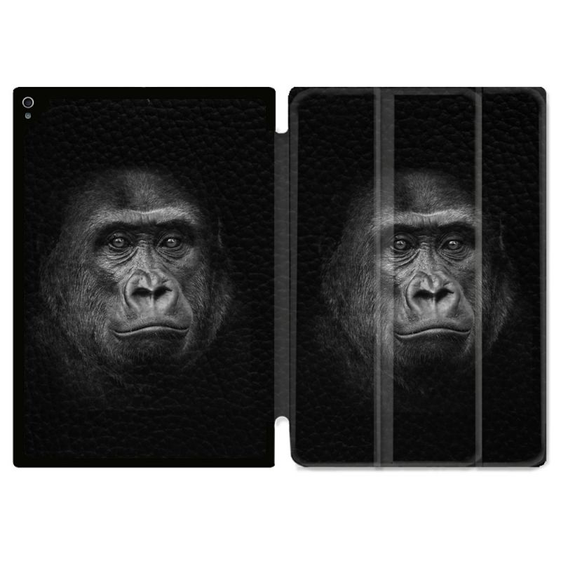 Coque Renforcée Pour Ipad Air 11 M2 2024 Animal Gorille Noir