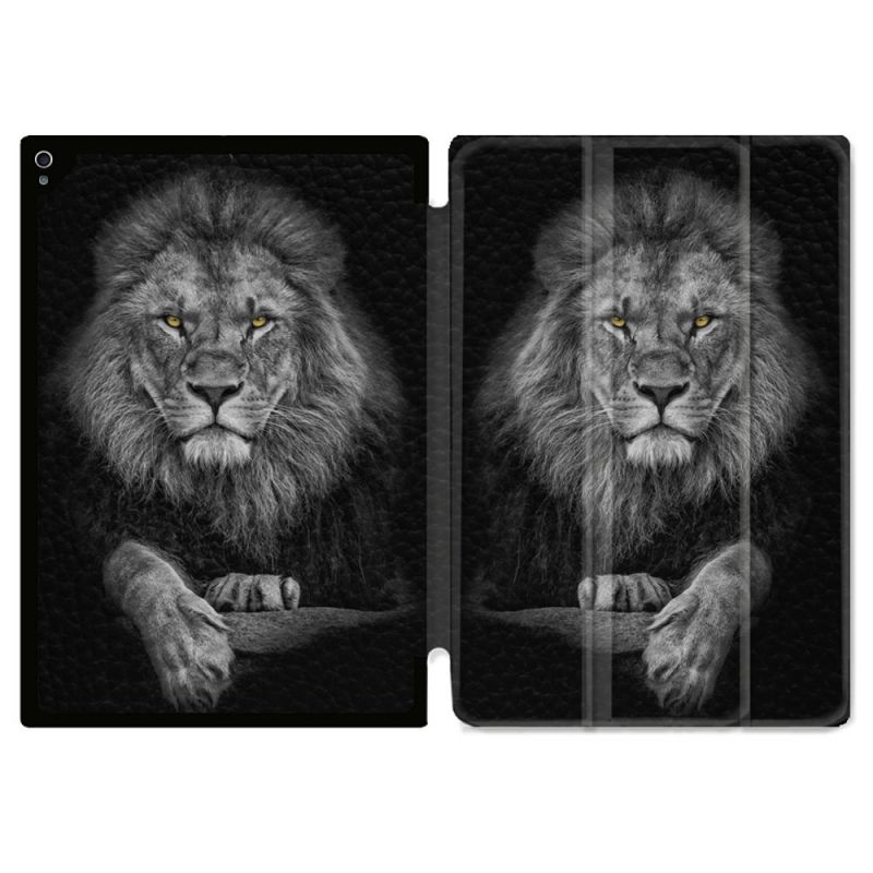 Coque Renforcée Pour Ipad Air 11 M2 2024 Animal Lion Majestueux