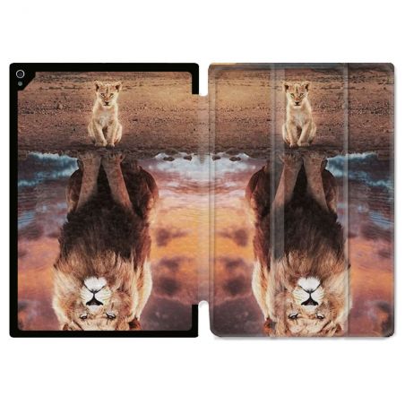 Coque Renforcée Pour Ipad Air 11 M2 2024 Animal Lion Reflet