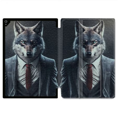 Coque Renforcée Pour Ipad Air 11 M2 2024 Animal Loup Business