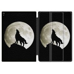 Coque Renforcée Pour Ipad Air 11 M2 2024 Animal Loup Noir