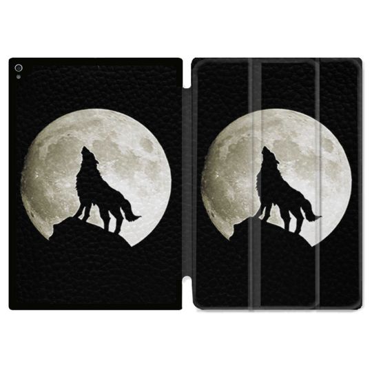 Coque Renforcée Pour Ipad Air 11 M2 2024 Animal Loup Noir