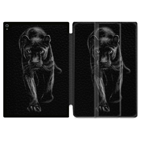 Coque Renforcée Pour Ipad Air 11 M2 2024 Animal Panthère Noire