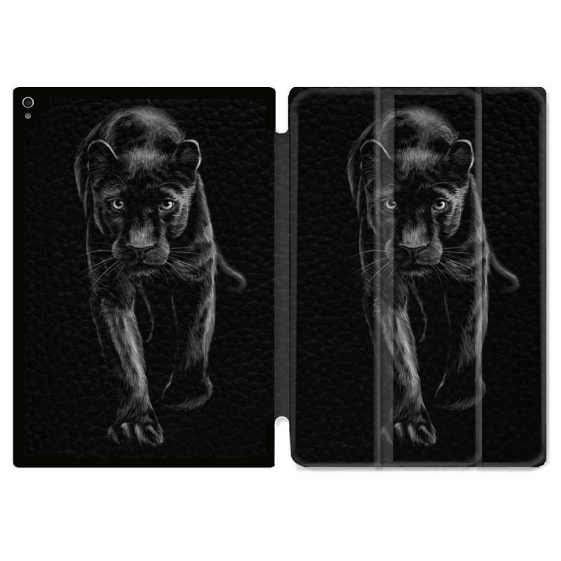 Coque Renforcée Pour Ipad Air 11 M2 2024 Animal Panthère Noire