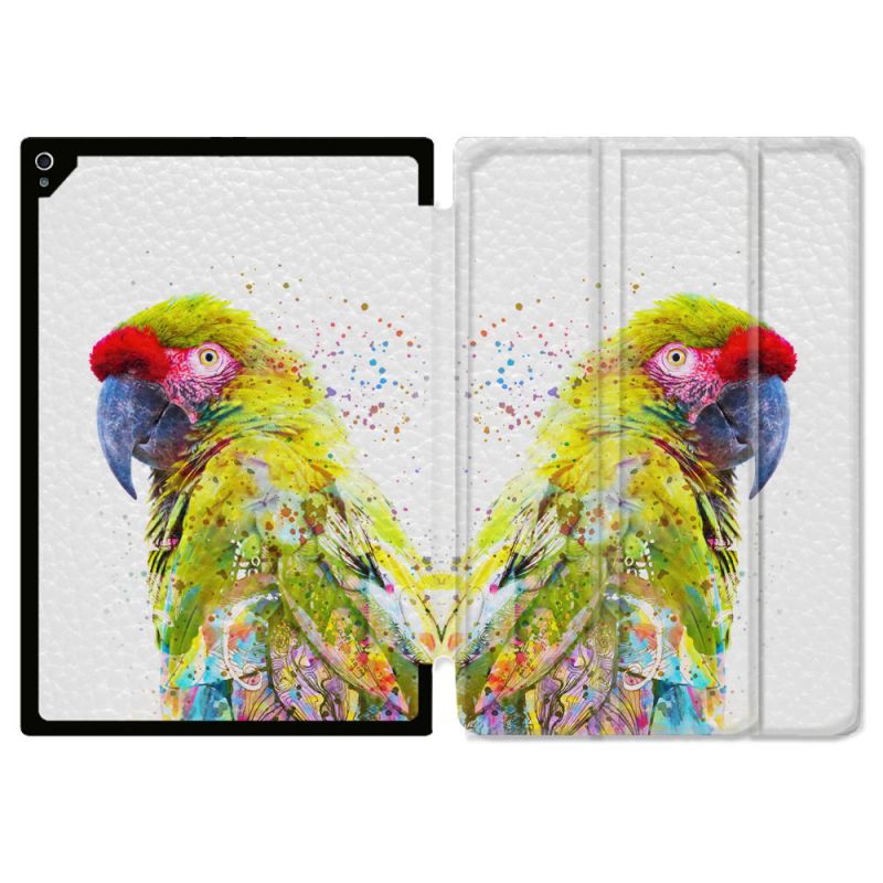 Coque Renforcée Pour Ipad Air 11 M2 2024 Animal Perroquet Jaune
