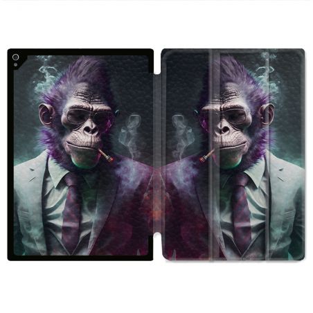 Coque Renforcée Pour Ipad Air 11 M2 2024 Animal Singe Business