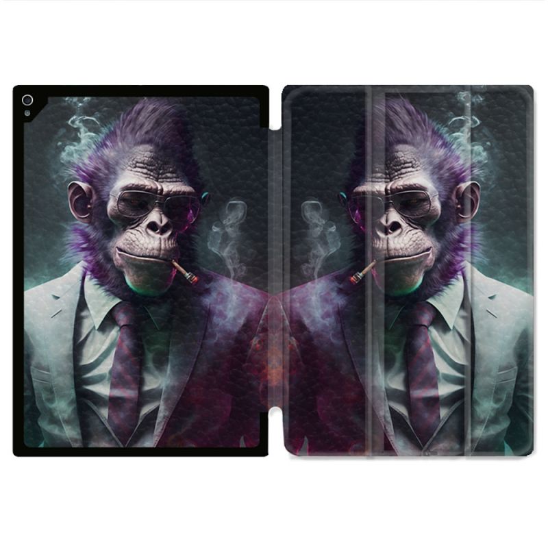 Coque Renforcée Pour Ipad Air 11 M2 2024 Animal Singe Business