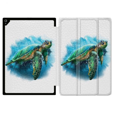 Coque Renforcée Pour Ipad Air 11 M2 2024 Animal Tortue Blanche multicolore
