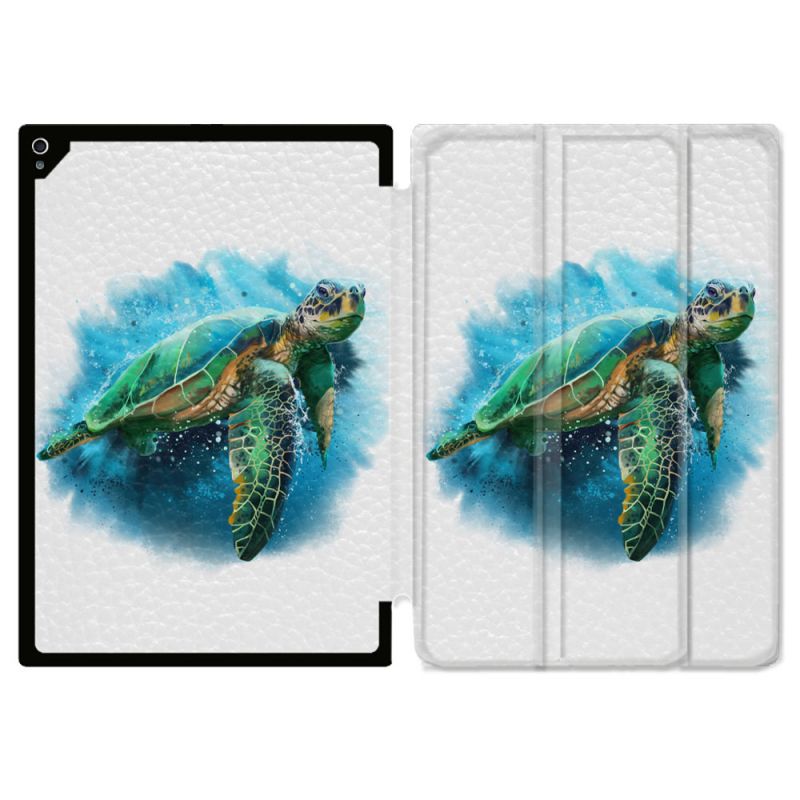 Coque Renforcée Pour Ipad Air 11 M2 2024 Animal Tortue Blanche multicolore