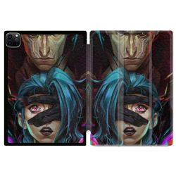 Coque Renforcée Pour Ipad Pro 11 M4 2024 Arcane Jinx Bleu