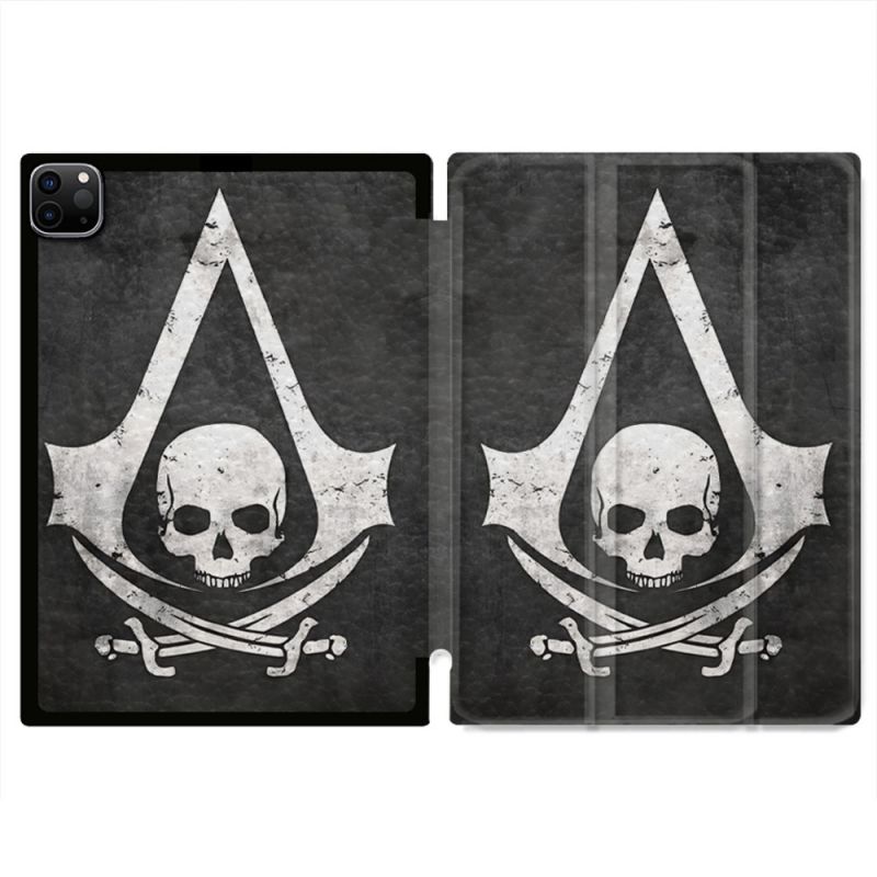 Coque Renforcée Pour Ipad Air 11 M2 2024 Assassin Creed Tete Mort
