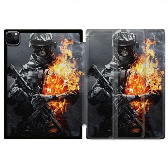 Coque Renforcée Pour Ipad Air 11 M2 2024 Call Of Duty Squelette