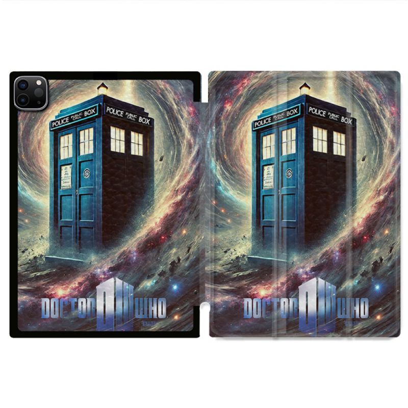 Coque Renforcée Pour Ipad Air 11 M2 2024 Dr Who Tardis Univers