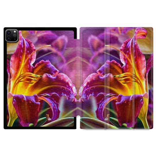 Coque Renforcée Pour Ipad Air 11 M2 2024 Fleur Lys Color