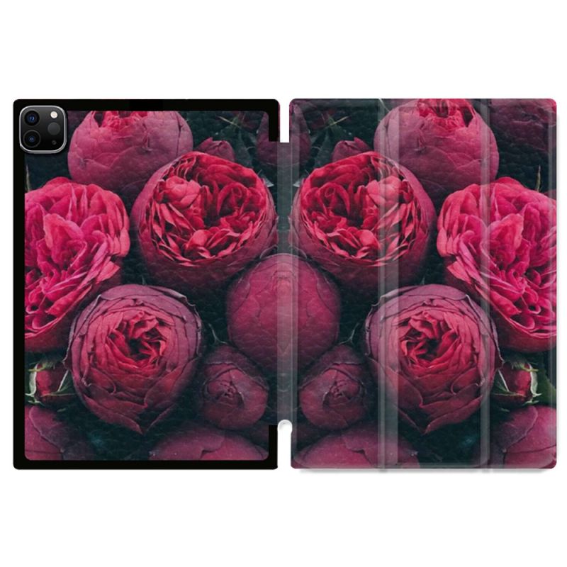 Coque Renforcée Pour Ipad Air 11 M2 2024 Fleur Pivoine