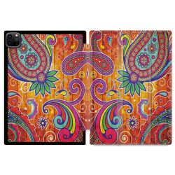 Coque Renforcée Pour Ipad Air 11 M2 2024 Fleur Psychedelic