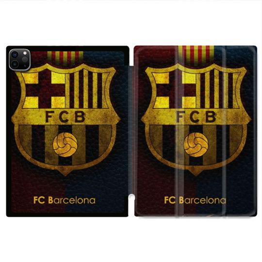 Coque Renforcée Pour Ipad Air 11 M2 2024 Foot FC Barcelone Vintage